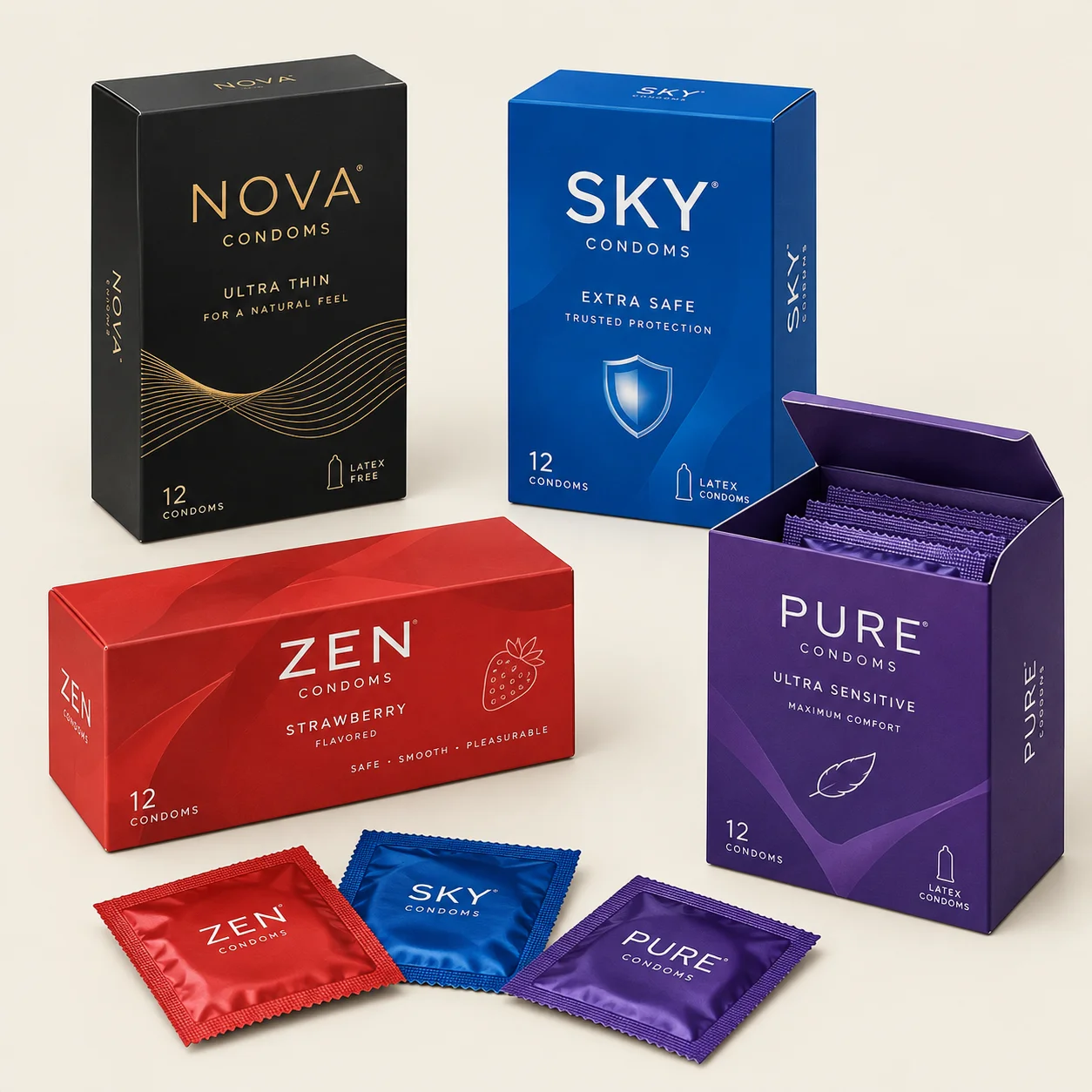 Custom Condom Boxes