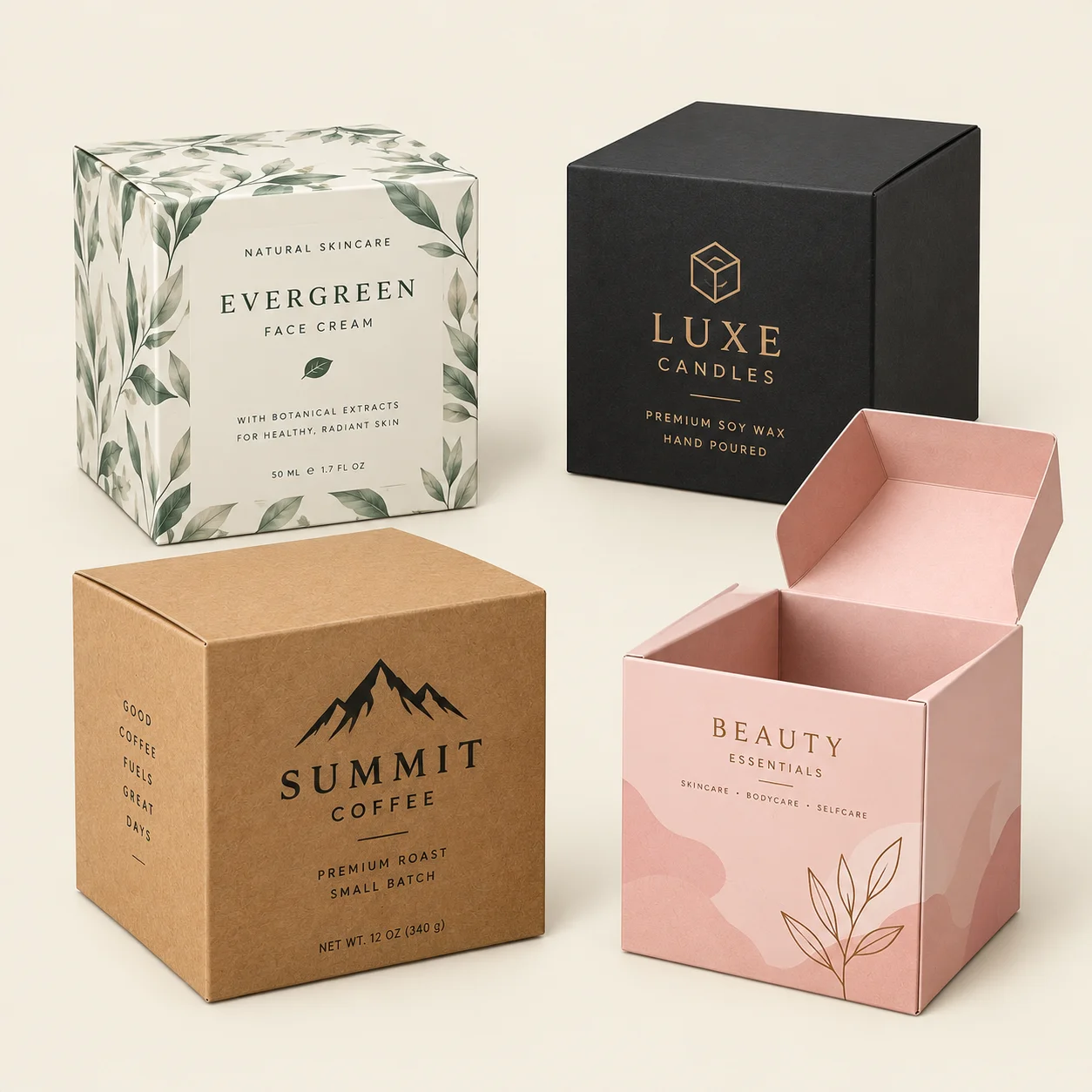 Custom Printed Cube Boxes